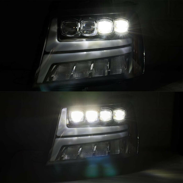 AlphaRex Nova LED Projector Headlights for 2007-2013 Avalanche Tahoe Suburban