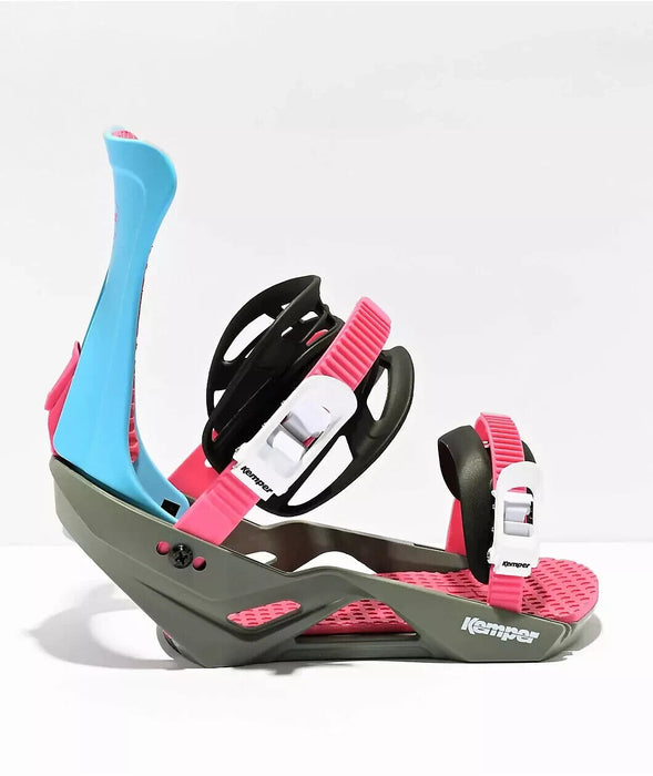 Kemper Freestyle Snowboard Bindings S/M Carolina Blue