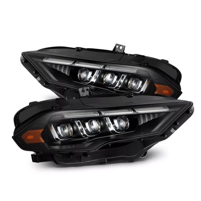 AlphaRex 880264 for 18-22 Ford Mustang NOVA LED Proj Headlights Black W/ iv Ligh