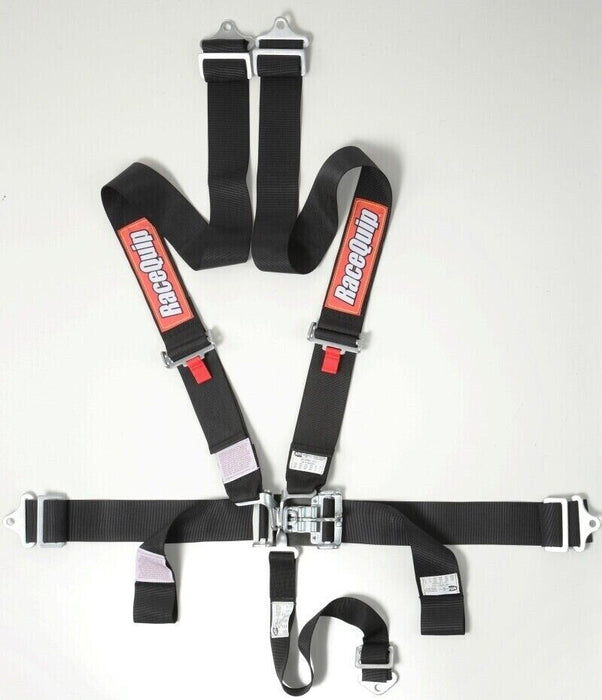 RaceQuip 711001 Black Race Car Seat Belts 5 pt SFI Safety Harness