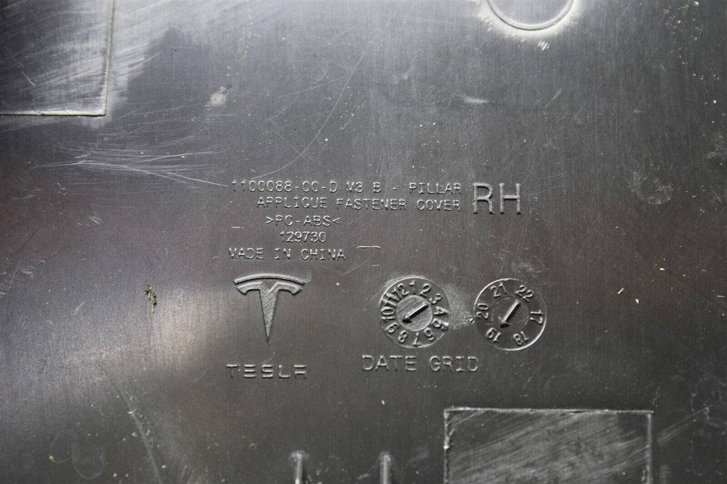 2020 Tesla Model 3 Right Applique Dash Cover Trim Panel 1100088-00-D 17-20