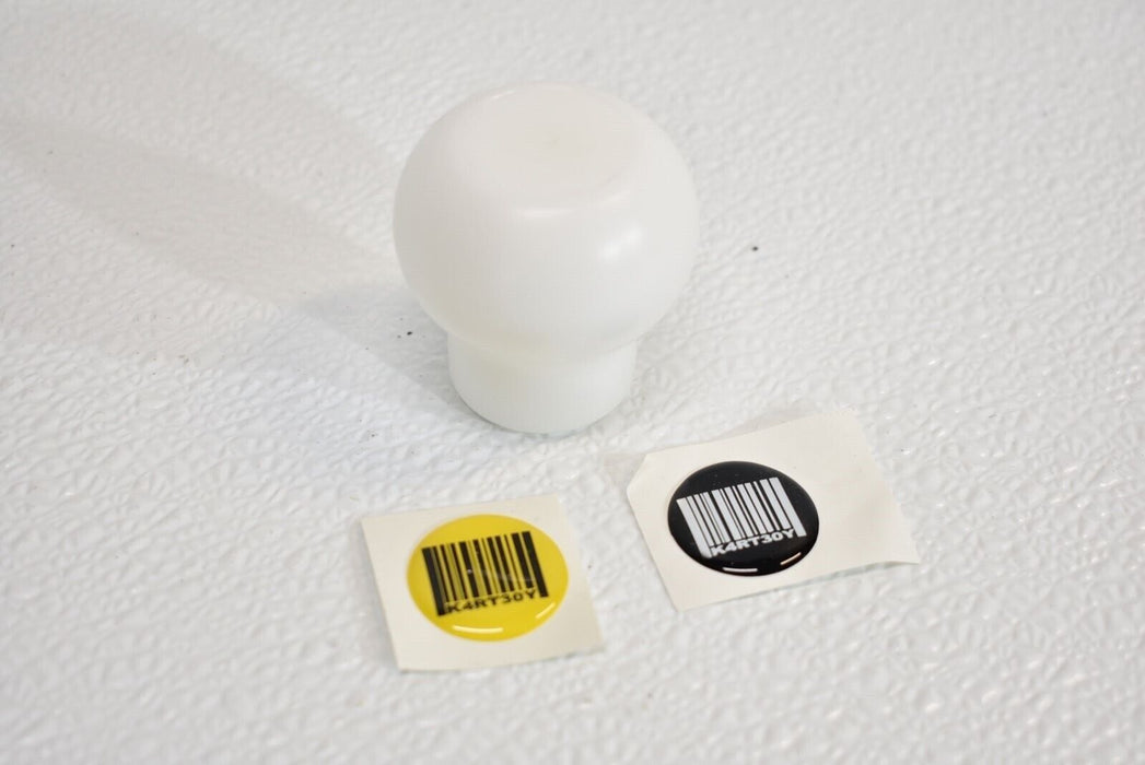 Kartboy Shift Knob White Delrin for 04-15 STi & BRZ FRS KB-015WD-6SPD