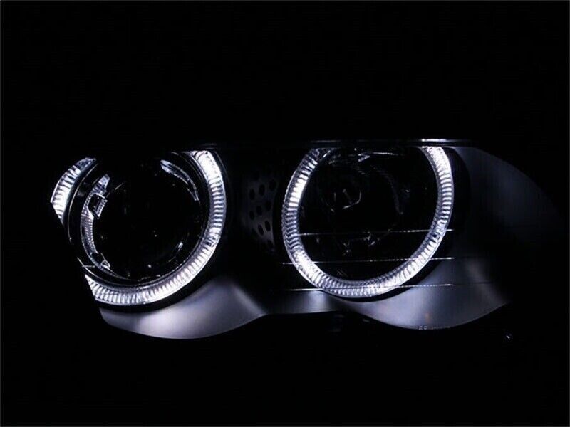 Anzo 121261 Projector Headlight Set with Halo - Clear Lens, Black Housing