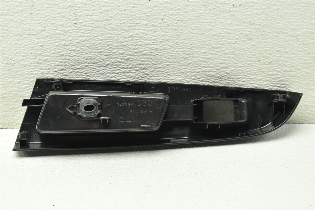 2015-2018 Subaru WRX Window Switch Trim Rear Right Passenger RH OEM 15-18