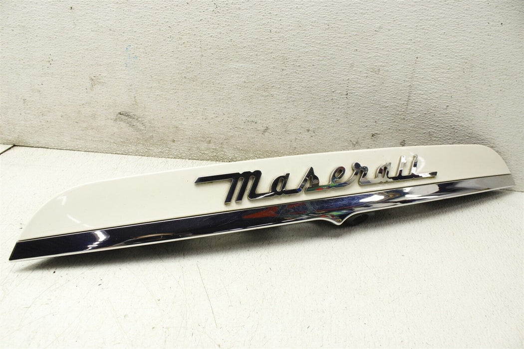 2015 Maserati Ghibli Rear Trunk Trim Cover Badge Plate Light Assembly 14-19