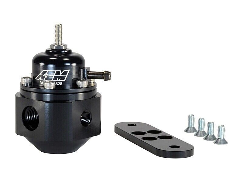 AEM Universal Black Anodized Adjustable Fuel Pressure Regulator 25-302BK