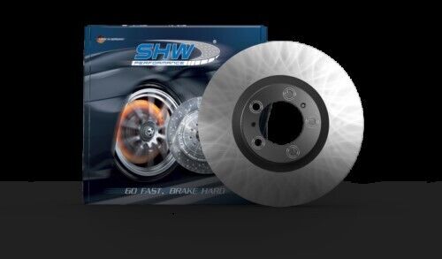 SHW Rear Smooth Monobloc Brake Rotor For 16-19 Volkswagen GTI 2.0L