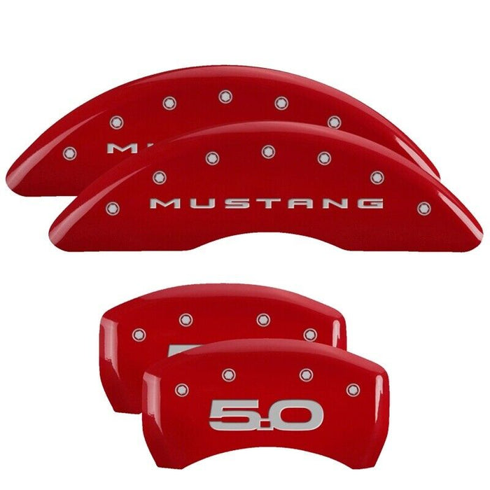 MGP 10201SM52RD 4 Caliper Covers Engraved Front 2015/Mustang Engraved Rear 2015