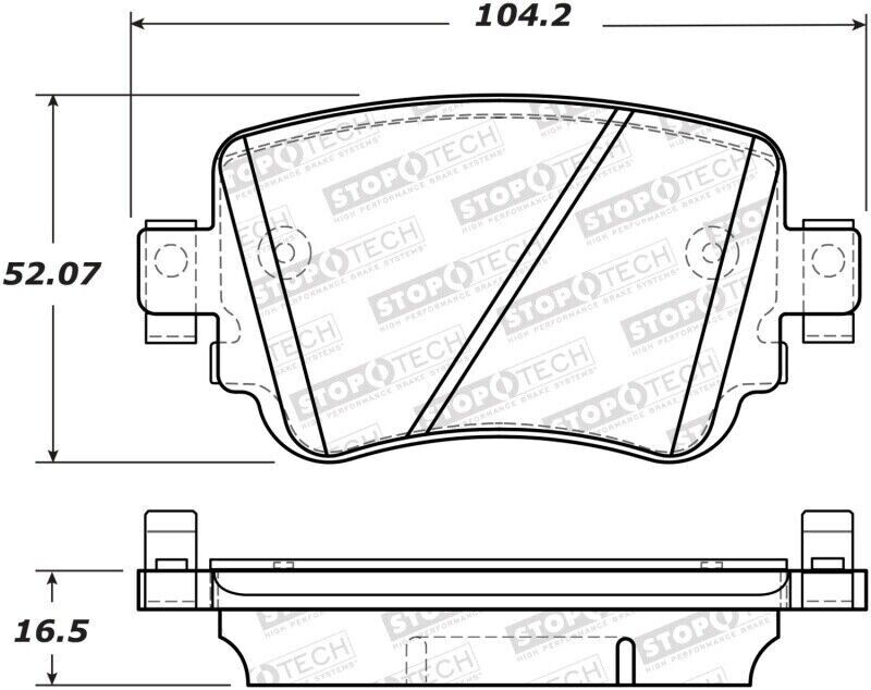 StopTech 308.17790 StopTech Street Brake Pads