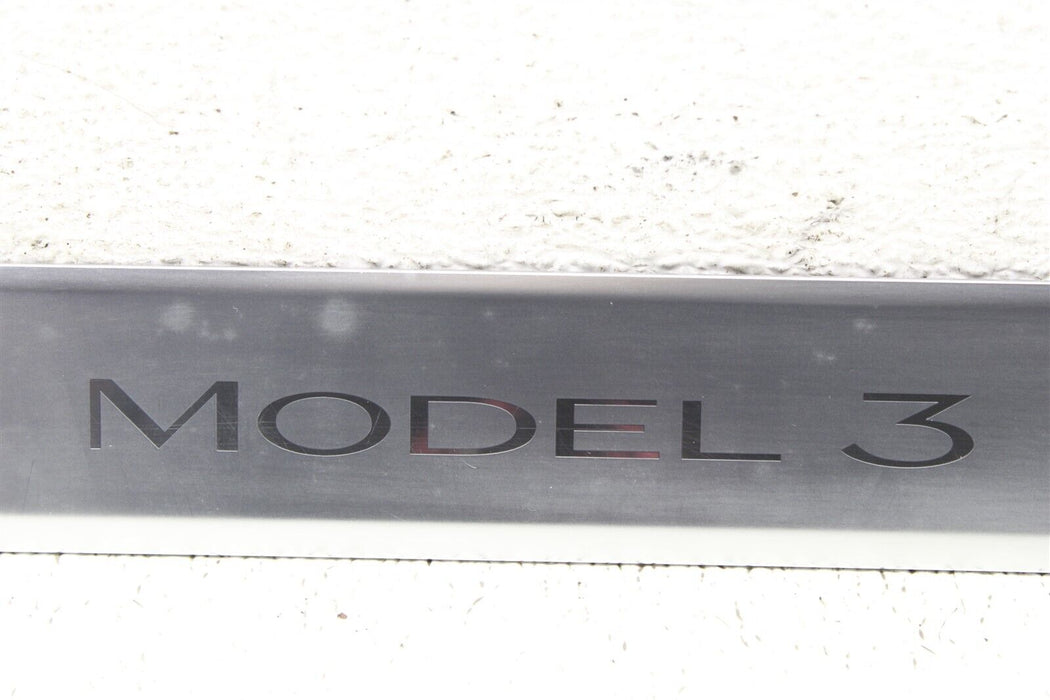 2020 Tesla Model 3 Front Left Door Sill Trim Cover Assembly Factory OEM 17-20