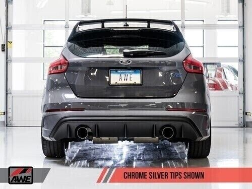 AWE 3020-32030 Tuning for Ford Focus RS Track Edition C/B Exhaust-Silver Tips