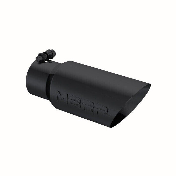 MBRP T5156BLK Round Exhaust Tip - 3.00" Inlet, 4.00" Outlet, 10.00" Length