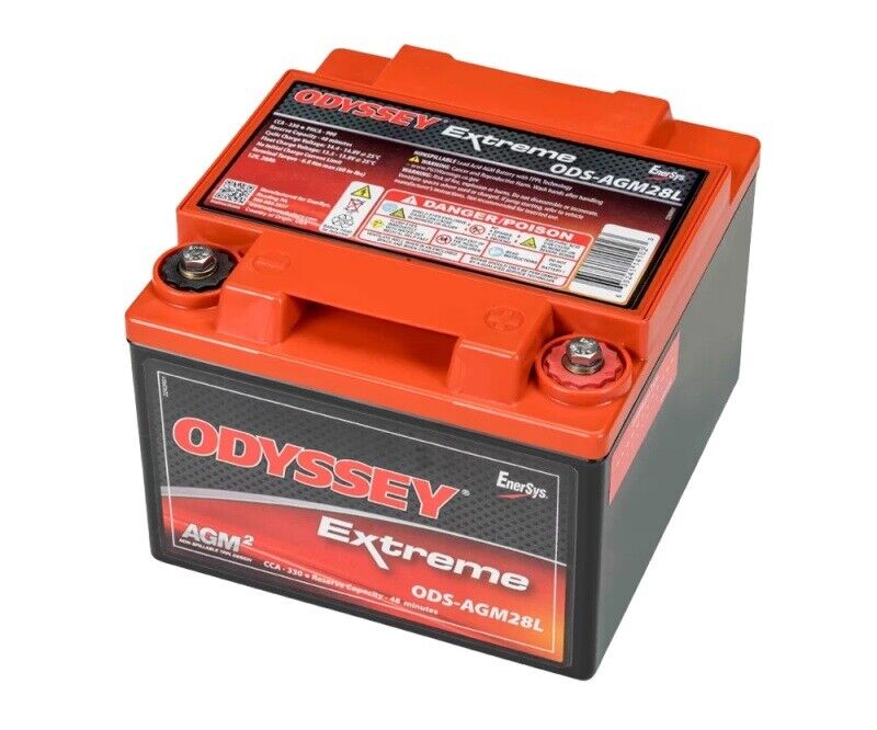 Odyssey ODS-AGM28L Auto/LTV Battery - Internal Threaded Brass Terminal