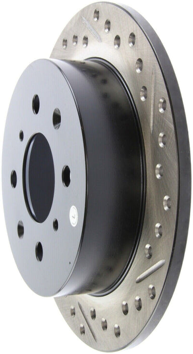 StopTech 127.40017L Sport Cross-Drilled And Slotted Disc Brake Rotor