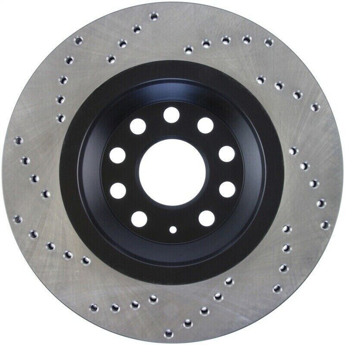 StopTech 128.33113L Sport Cross Drilled Rear Left Disc Brake Rotor