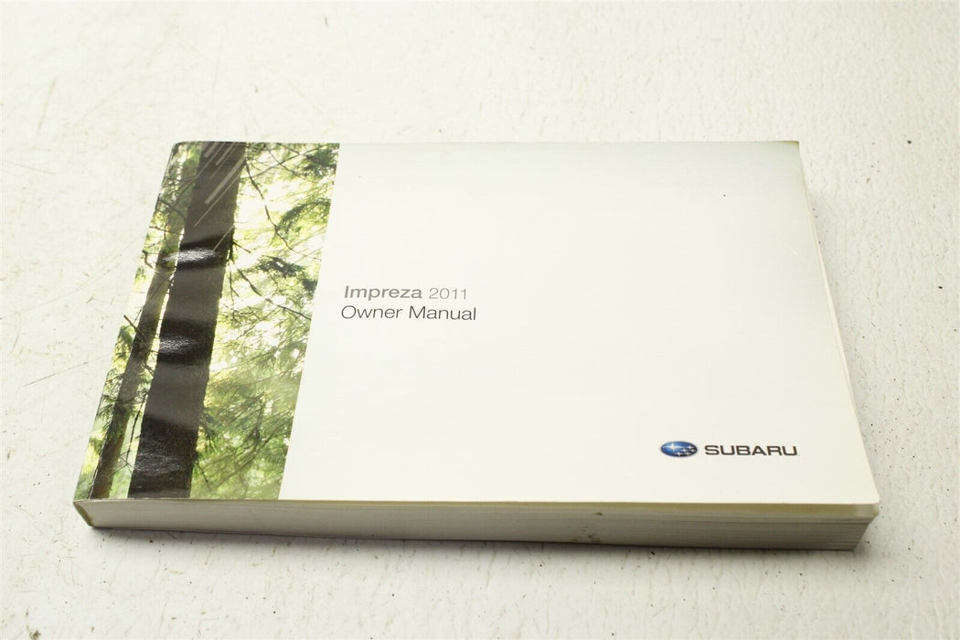 2011 Subaru WRX Owners Manual with Case