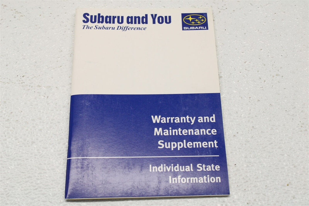 2006 Subaru Legacy GT Owners Manual Booklet Assembly Factory OEM 06