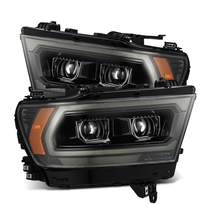 AlphaRex Alpha-Black Luxx Headlights for 2019-2020 Ram 1500 Tradesman & Big Horn