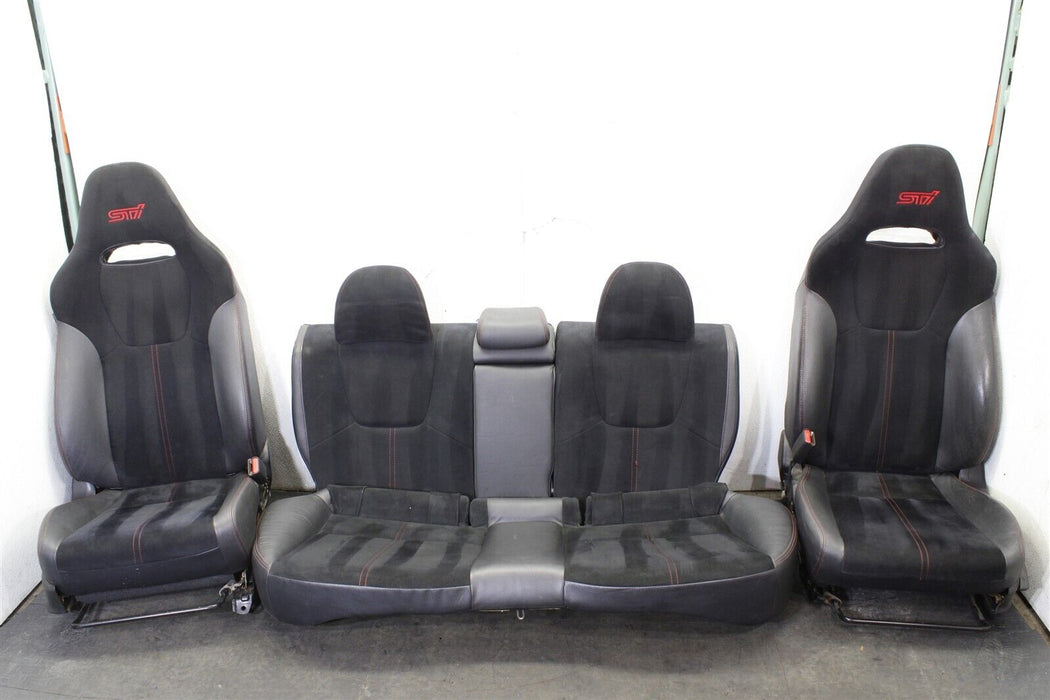 2013 Subaru WRX STI Front And Rear Seat Set Black Factory OEM 08-14