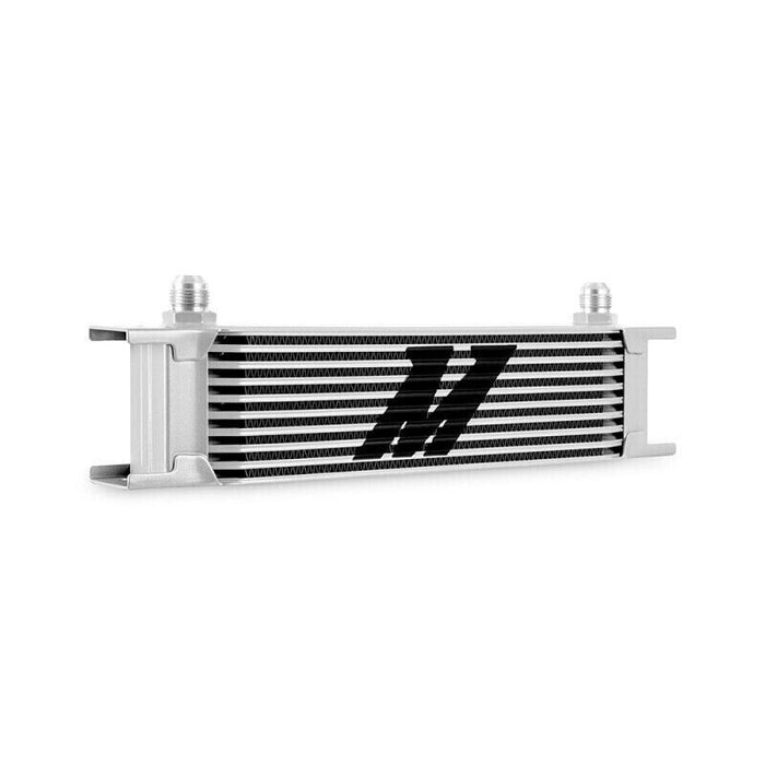 Mishimoto MMOC-10-8SL Universal 10-Row Oil Cooler -8AN Silver