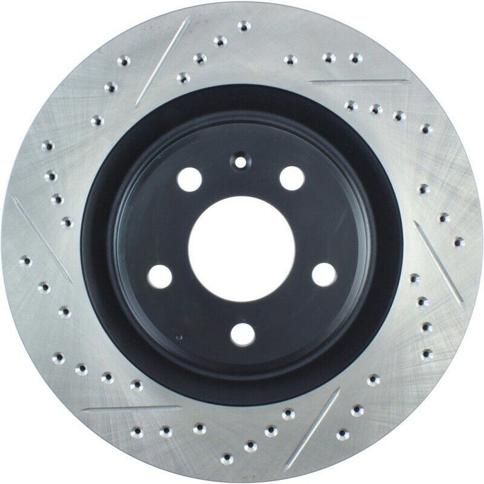 Disc Brake Rotor-Sport Cross-Drilled and Slotted Rear Right Stoptech 127.33137R