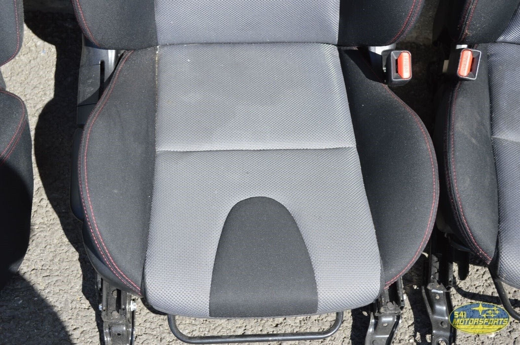 07 08 09 MAZDASPEED3 BLACK GREY SEATS FRONT REAR OEM 2007-2009 MS3 SPEED3 SEAT