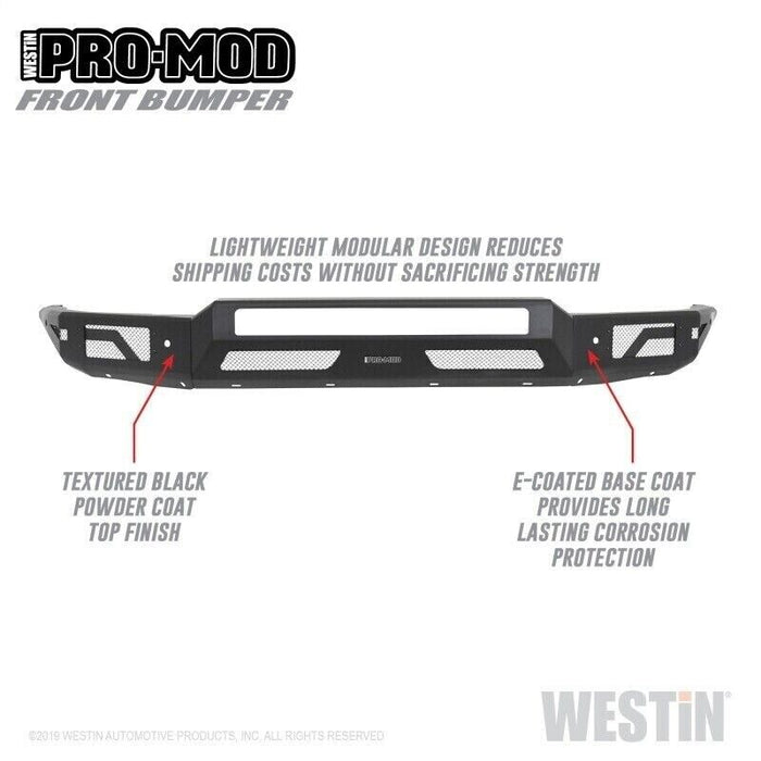 Westin 58-41165 Pro-Mod Front Bumper For 2015-2019 Chevy Silverado 2500 HD