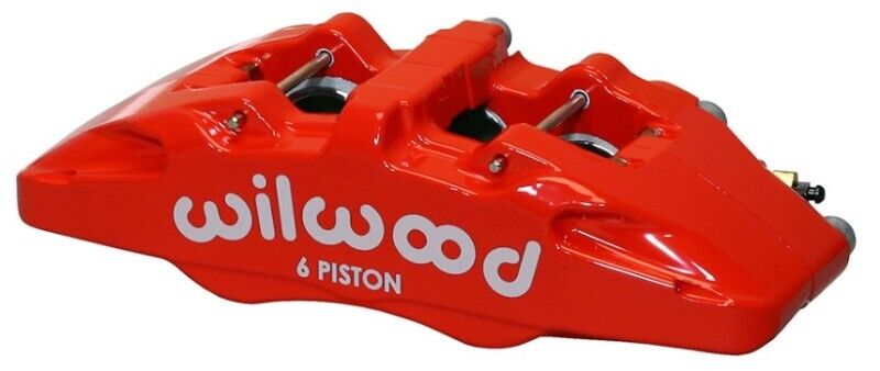 Wilwood 120-13435-RD Brake Caliper Forged Dynapro 6A Lug Mount Red 6-Piston Left