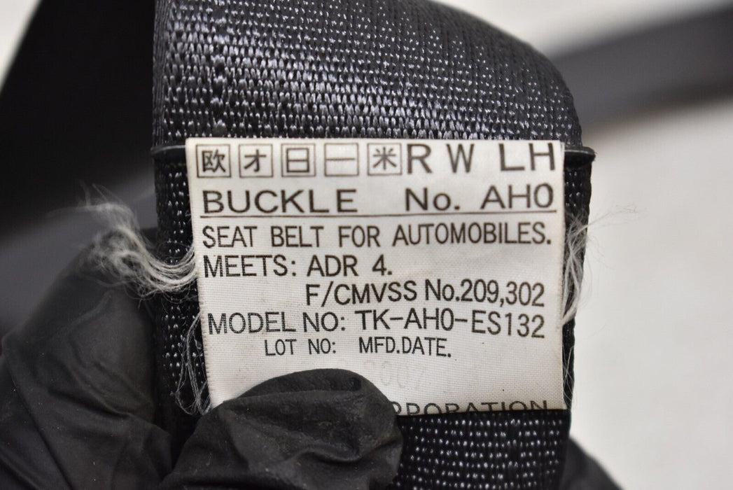 08-14 Subaru Impreza WRX STI Hatch Rear Left Seat Belt Seatbelt LH 2008-2014