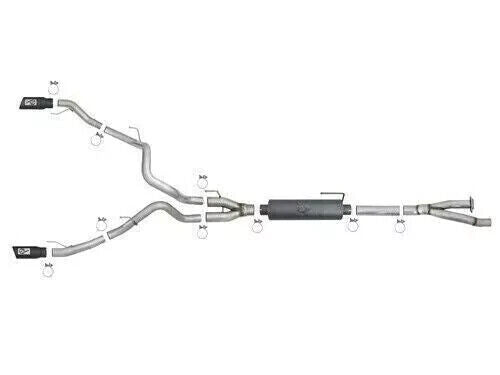 aFe 49-33094-B Rebel CB Exhaust System for w/ Tip Ford F-150 Raptor 17-18 3.5L