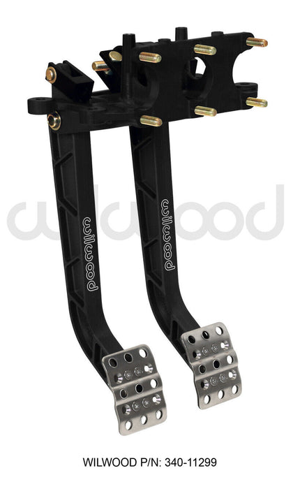 Wilwood 340-11299 Adjustable Dual Pedal, Rev. Swing Mount - 6.25:1