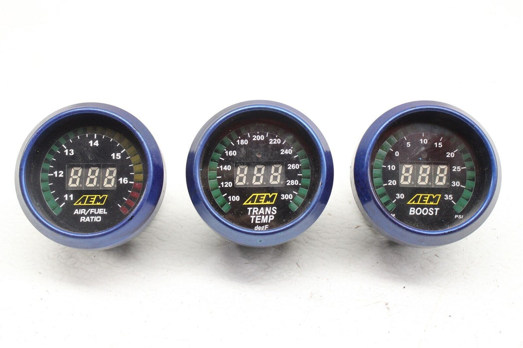 AEM Air/Fuel Ratio Transmission Temp And Boost Sensor Gauges 52MM