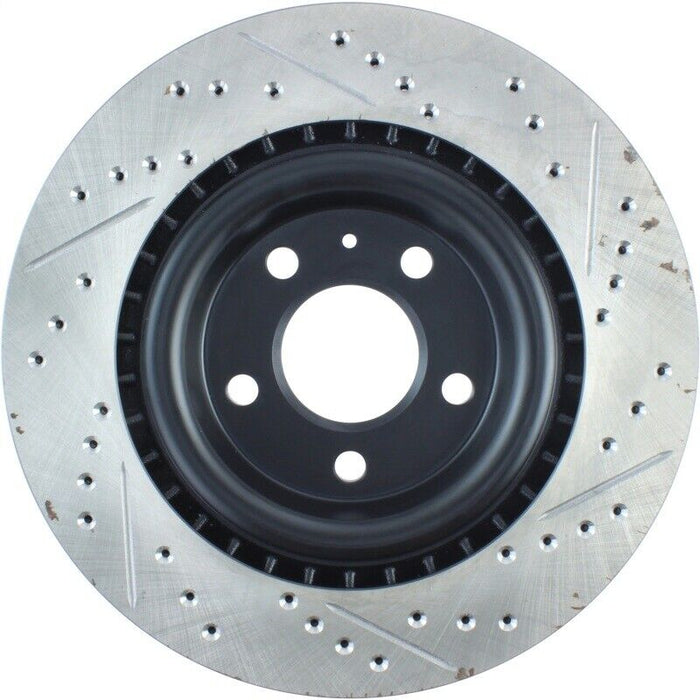 Disc Brake Rotor-Sport Cross-Drilled and Slotted Rear Right Stoptech 127.33137R