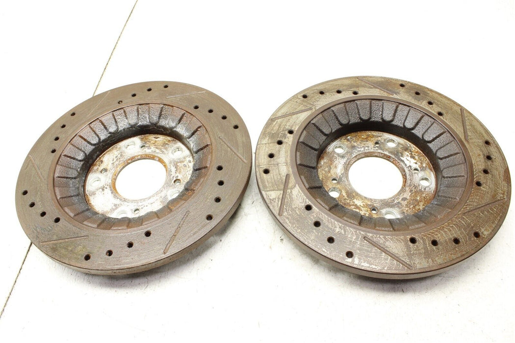 2000-2008 Honda S2000 Rear Rotor Set Drilled and Slotted Pair 00-08