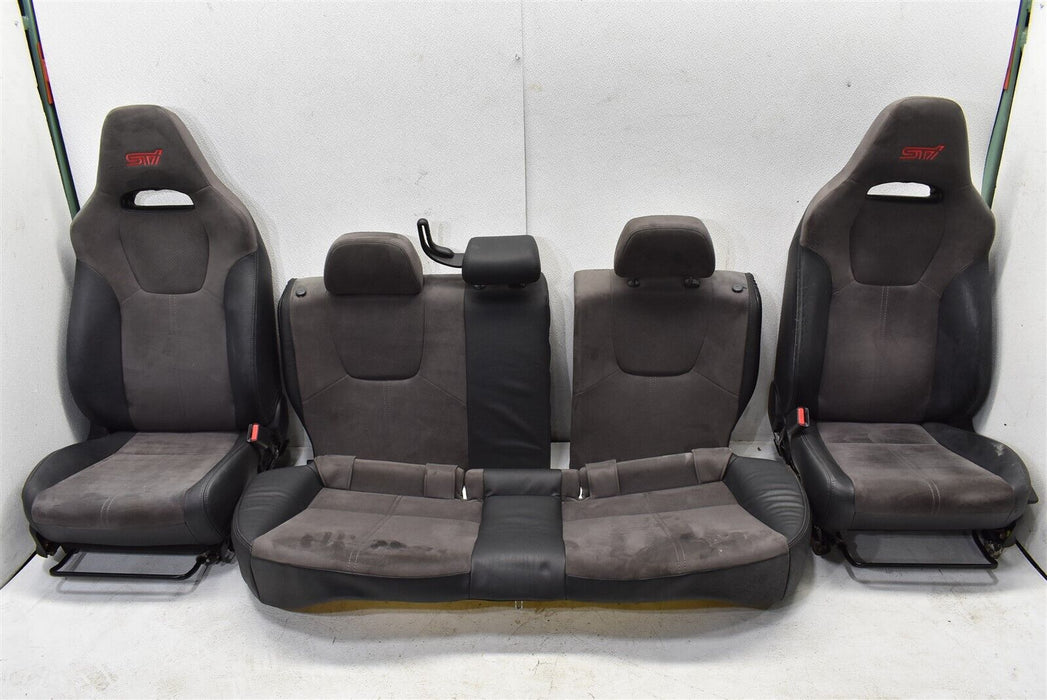 08-14 Subaru Impreza WRX STI Front and Rear Seat Set Seats 2008-2014