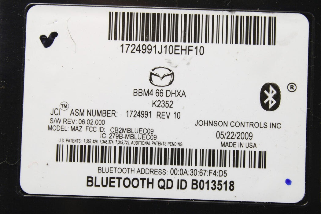 2010-2013 Mazdaspeed3 Bluetooth Control Module BBM566DHXA OEM Speed 3 MS3 10-13