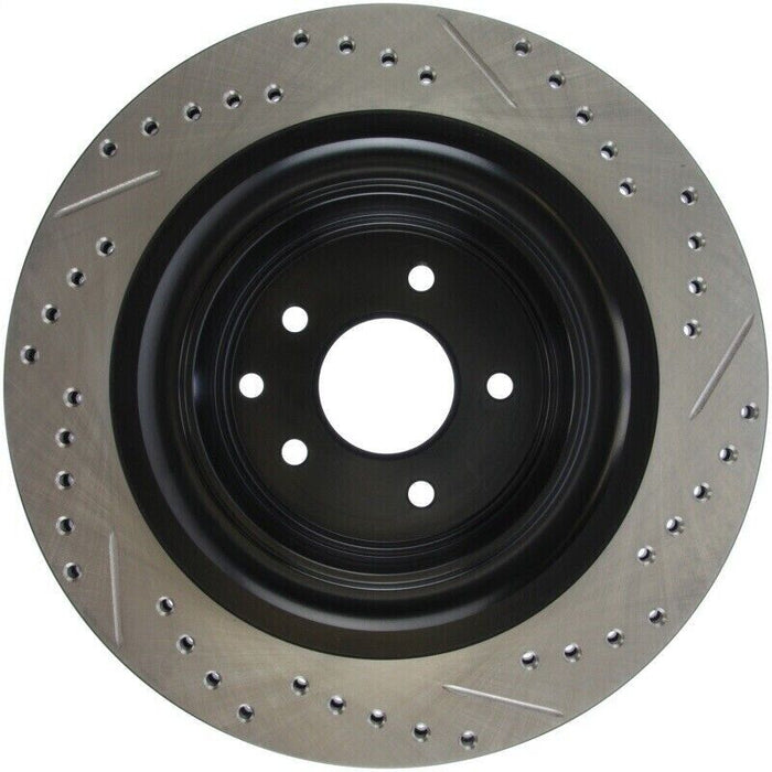 StopTech 127.42101R Sport Cross-Drilled And Slotted Disc Brake Rotor