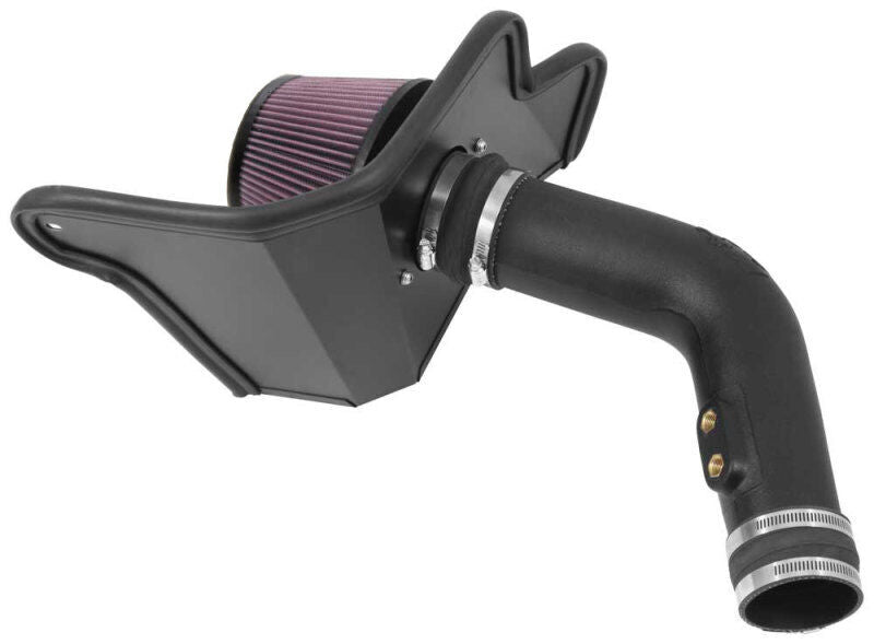 K&N 57-2594 Black Cotton Gauze Performance Air Intake System for 15-17 Mustang