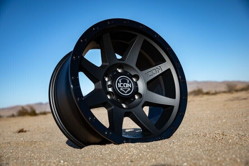 ICON Rebound 17x8.5 6x5.5 0mm Offset 4.75in BS 106.1mm Bore Double Black