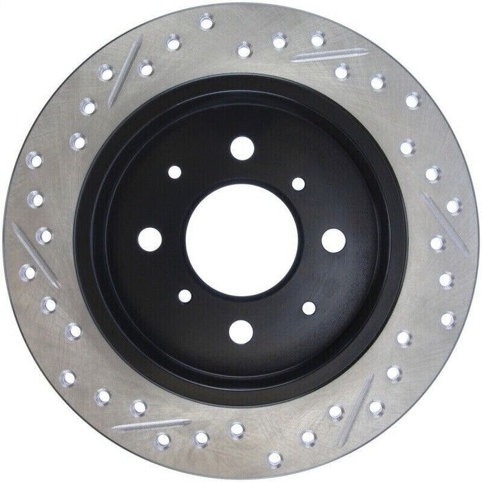 StopTech 127.40017L Sport Cross-Drilled And Slotted Disc Brake Rotor