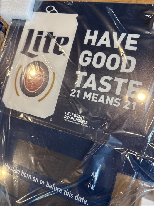 Miller Lite Beer Must Be Born on or Before this Date Powered Light Man Cave