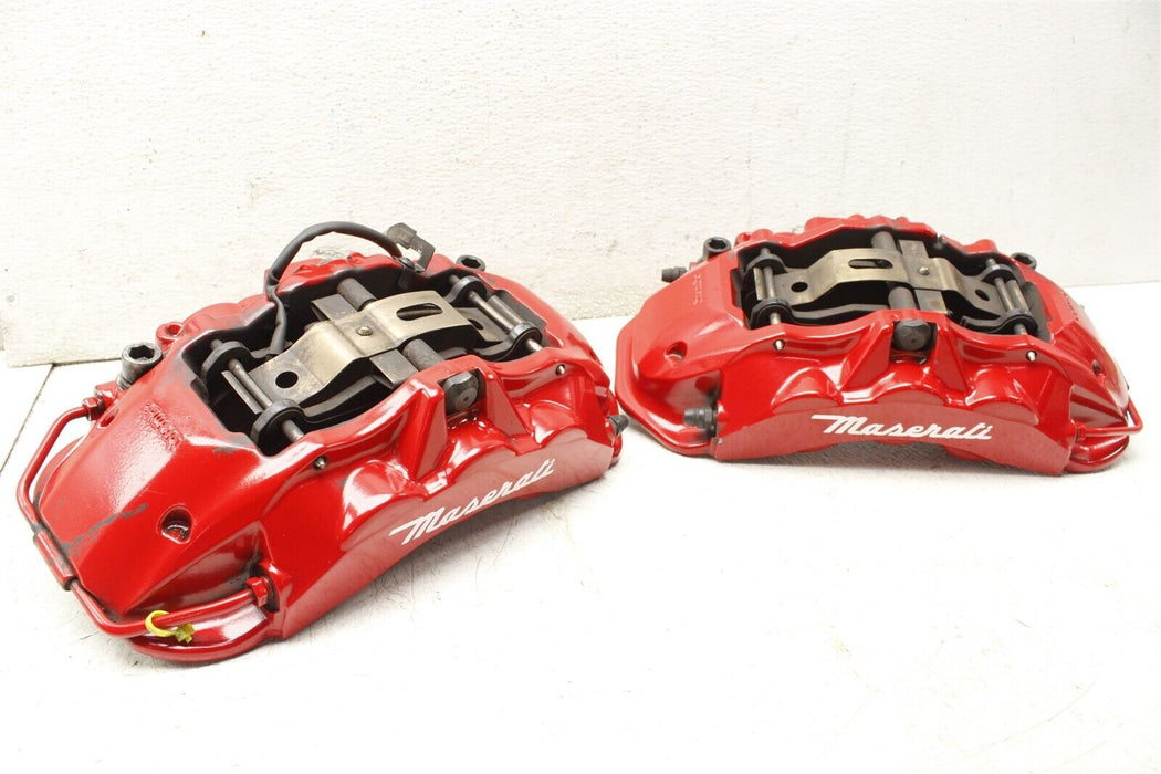 2015 Maserati Ghibli Front Brake Caliper Set Assembly Factory OEM RED 14-17