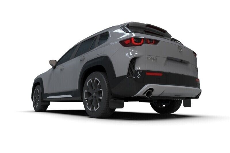 Rally Armor MF107-UR-BLK-GRY Black Mud Flap/Grey Logo Fits 2024 Mazda CX-50