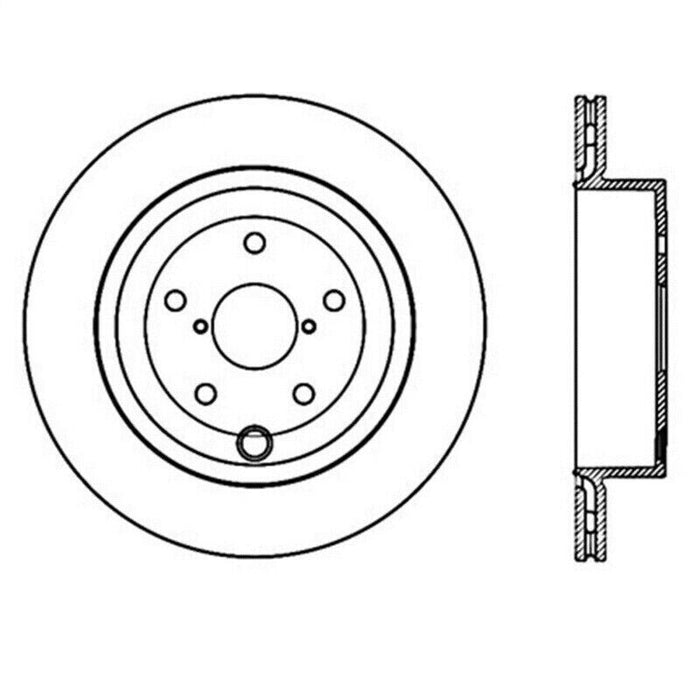 StopTech 126.47030SL Sport Slotted Rear Left Disc Brake Rotor