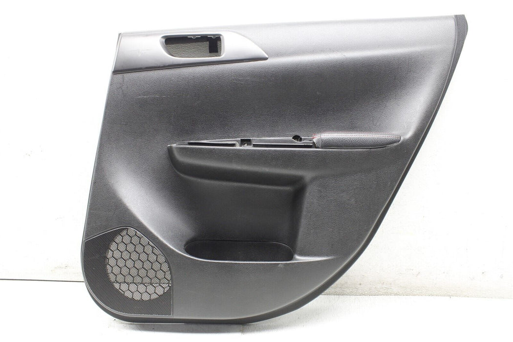 2008-2014 Subaru WRX STI Passenger Rear Right Door Panel Cover Trim OEM 08-14