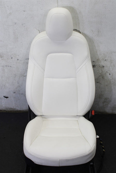 2020 Tesla Model 3 Passenger Front Right Marshmallow White Seat Assembly 17-20