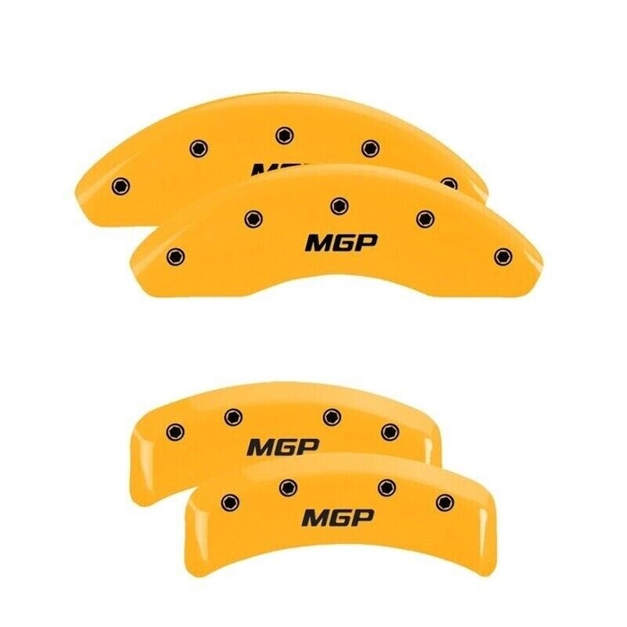 MGP Front/Rear Caliper Covers-Red For Challenger; 12162SCLBRD