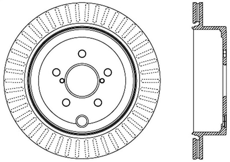 StopTech 126.47031SL Sport Slotted Rear Left Disc Brake Rotor