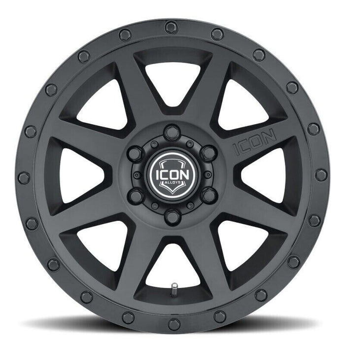 ICON Rebound 17x8.5 6x5.5 0mm Offset 4.75in BS 106.1mm Bore Double Black