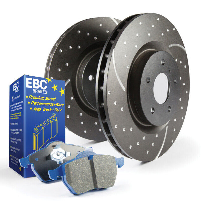 EBC Brakes S6KF1260 S6 Kits Bluestuff and GD Rotors Fits 13-18 Focus